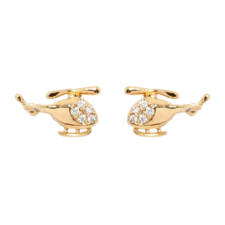 Сережки дитячі Xuping Позолота 18K пусети Вертольотики фото №17 Сережки дитячі Xuping Позолота 18K пусети Вертольотики фото №17