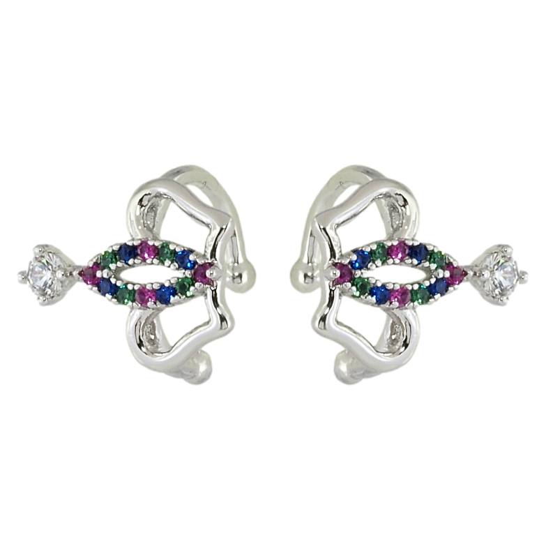 Сережки Xuping Родій кафи Корона з кольоровим цирконієм фото №18