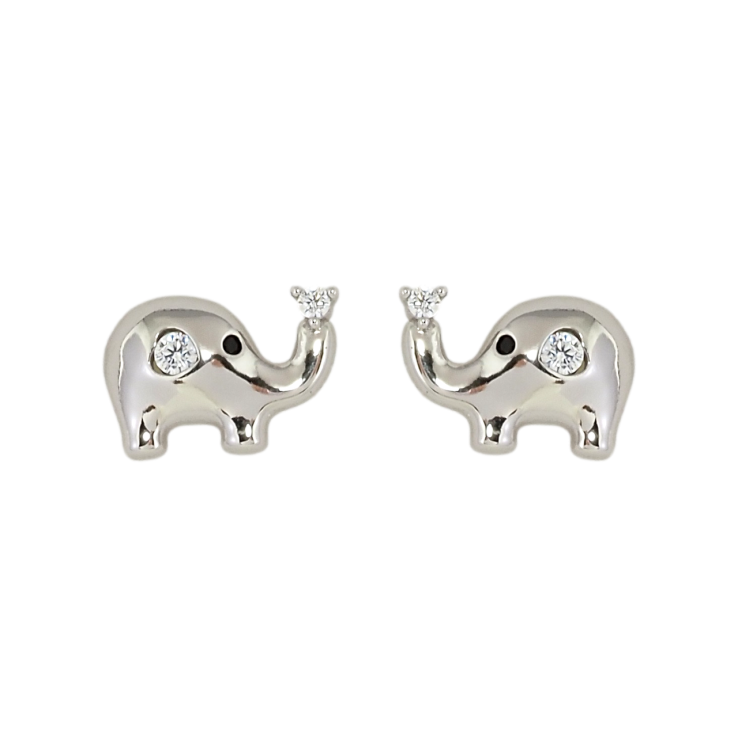 Сережки дитячі Xuping Родій пусети Слоники фото №9 Сережки дитячі Xuping Родій пусети Слоники фото №9