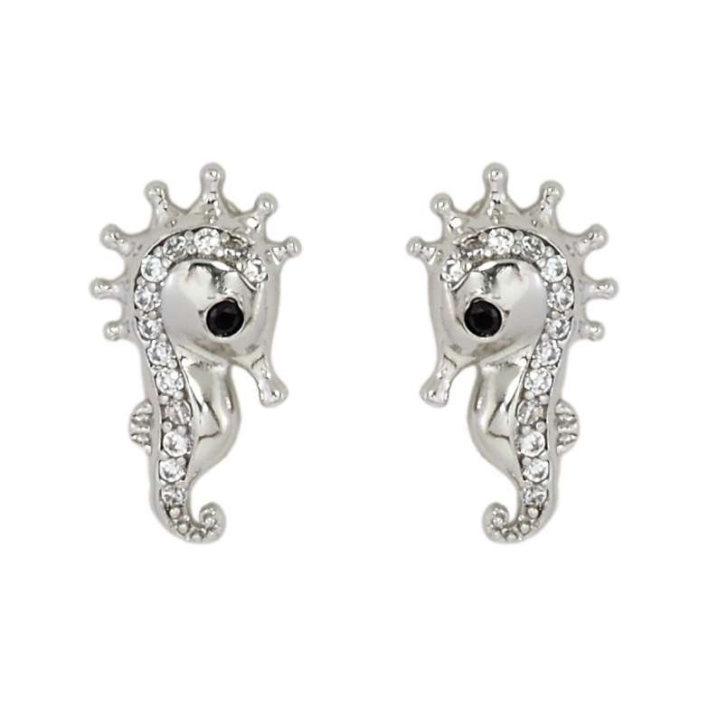 Сережки дитячі Xuping Родій пусети Морські коники фото №2