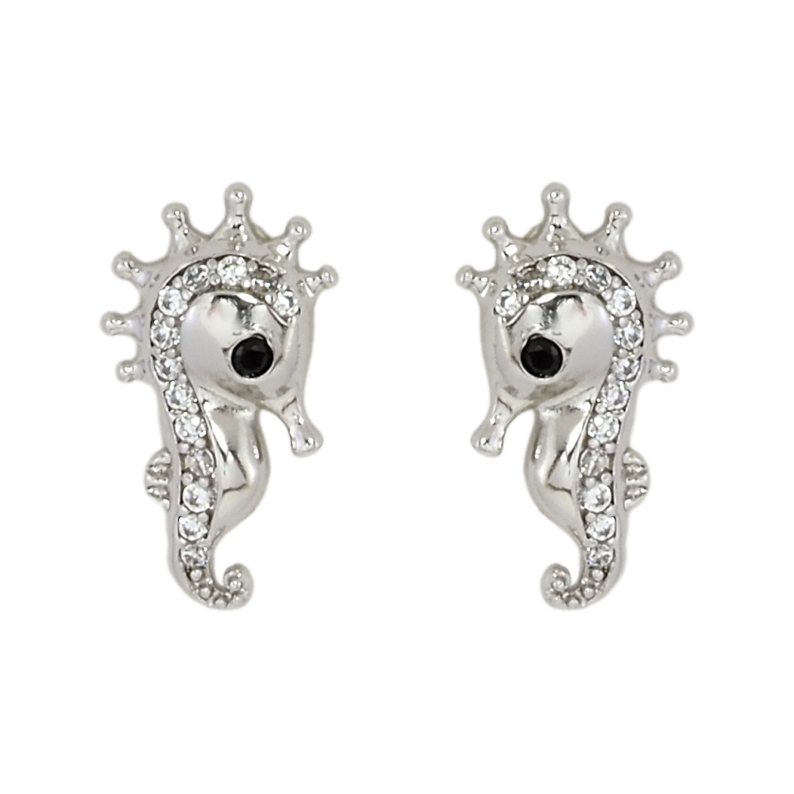 Сережки дитячі Xuping Родій пусети Морські коники фото №1