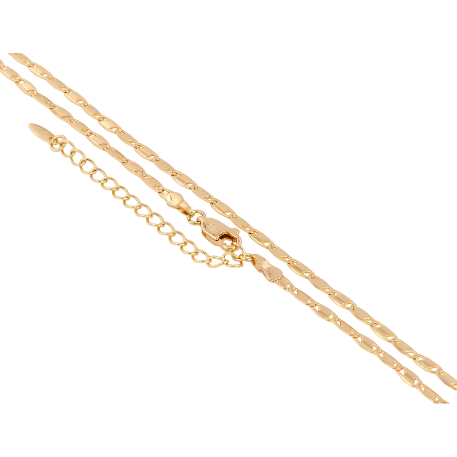 Цепочка Xuping Позолота 18K Плетение Морская цепь длина с доп.цепочкой 44-49см х 2мм фото №1