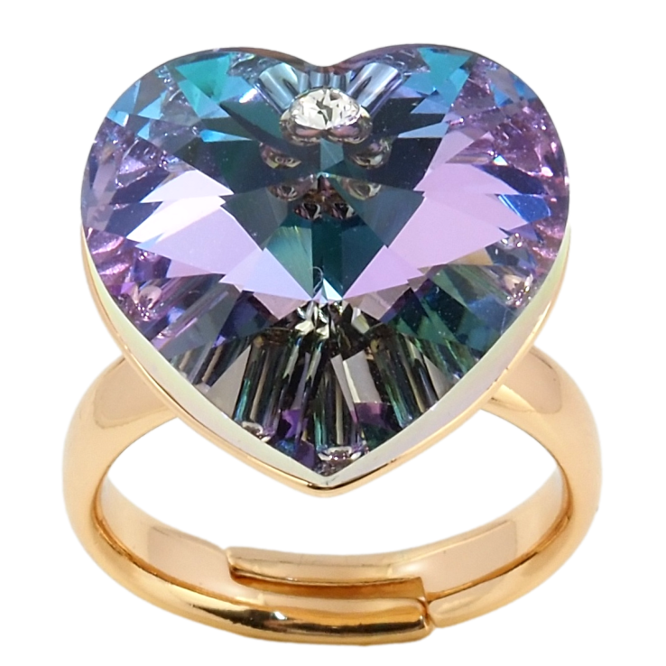 Кольцо Xuping цвет 18K с кр-ми Swarovski Сердце кристалл Paradise Shine фото №7