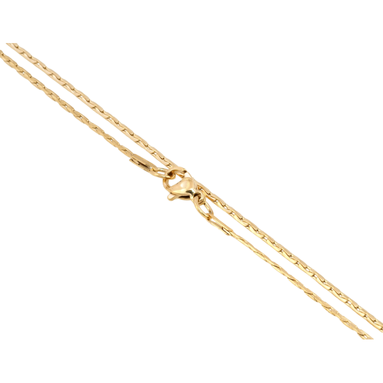 Цепочка Xuping ТТМ Stainless Steel цвет 18K Плетение склоченное длина 45см х 2мм фото №1