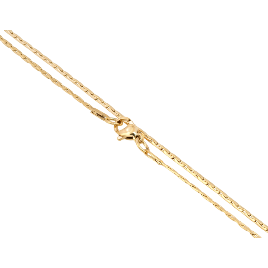 Ланцюжок Xuping ТТМ Stainless Steel колір 18K Плетіння склочене довжина 45см х 2мм фото №1