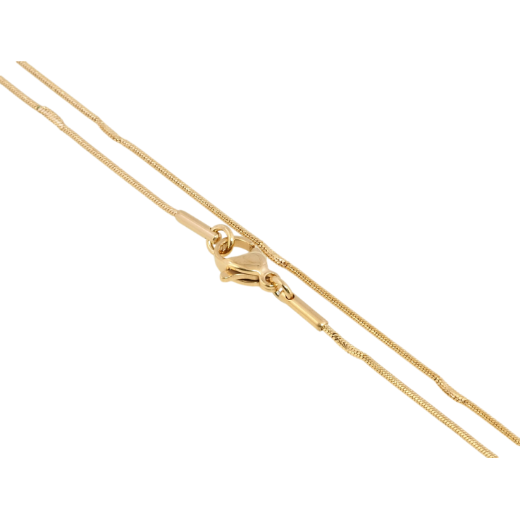 Ланцюжок Xuping ТТМ Stainless Steel колір 18K Плетіння Ювелірний шнур з прокаткою довжина 45см х 1мм фото №11 Ланцюжок Xuping ТТМ Stainless Steel колір 18K Плетіння Ювелірний шнур з прокаткою довжина 45см х 1мм фото №11