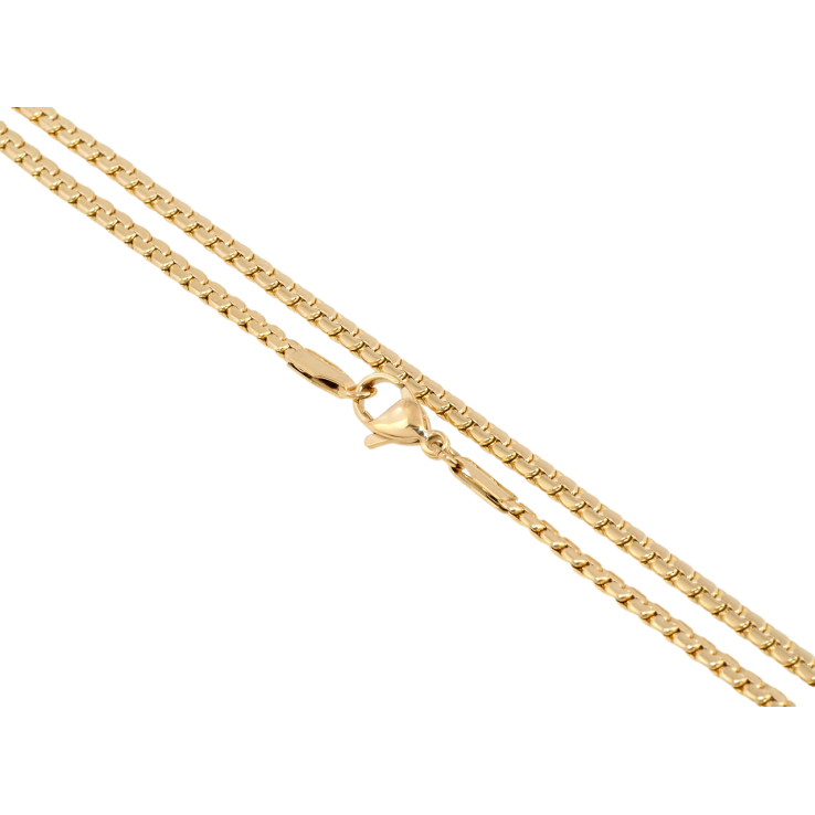 Ланцюжок Xuping ТТМ Stainless Steel колір 18K Плетіння Фантазійне довжина 45см х 3мм фото №7 Ланцюжок Xuping ТТМ Stainless Steel колір 18K Плетіння Фантазійне довжина 45см х 3мм фото №7