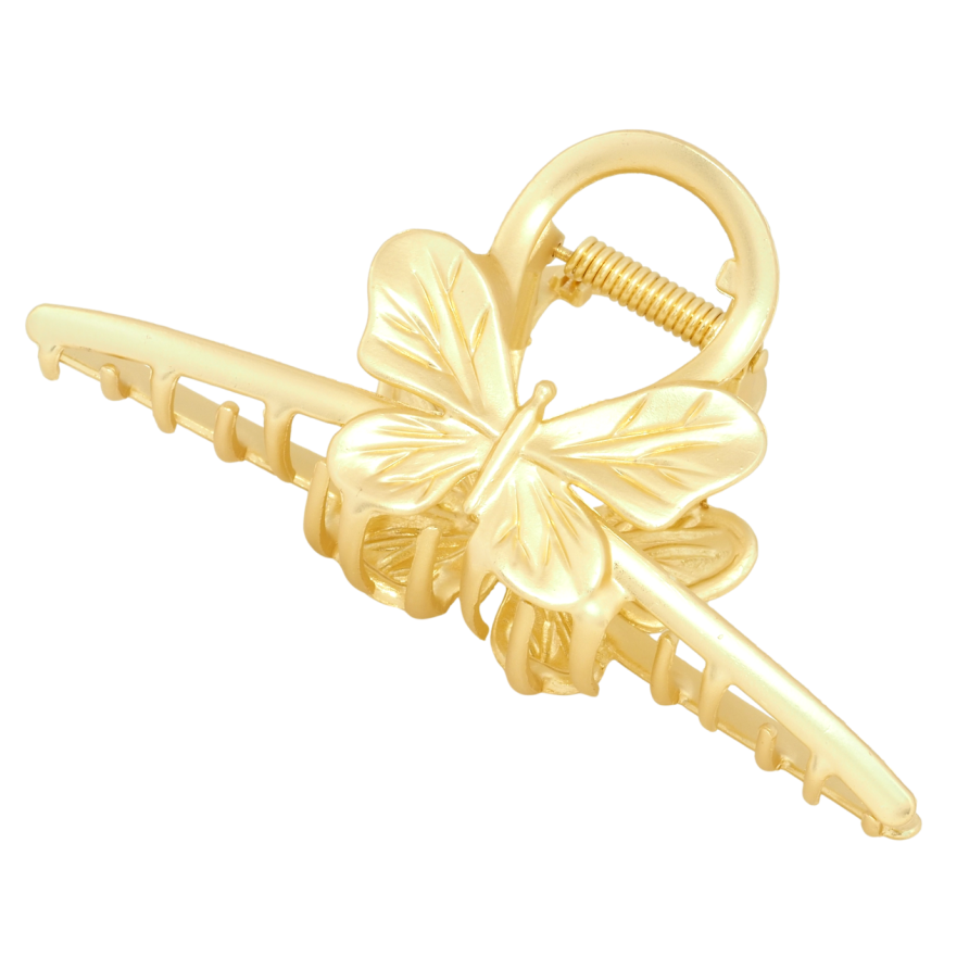 Краб металевий Петелька з метеликом довжина 11см фото №1