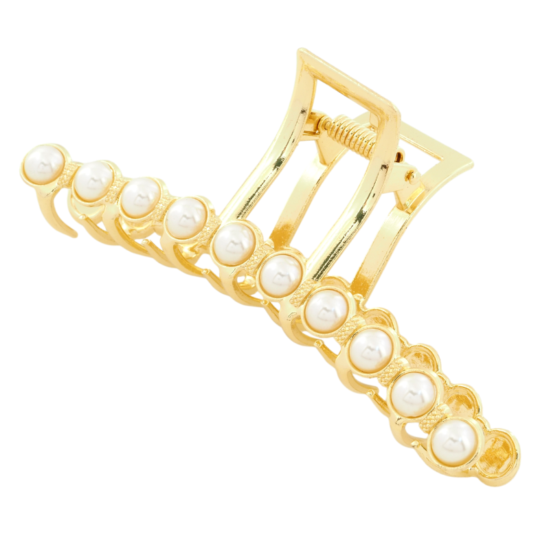 Краб металлический Дуга с жемчугом длина 11.5см фото №4