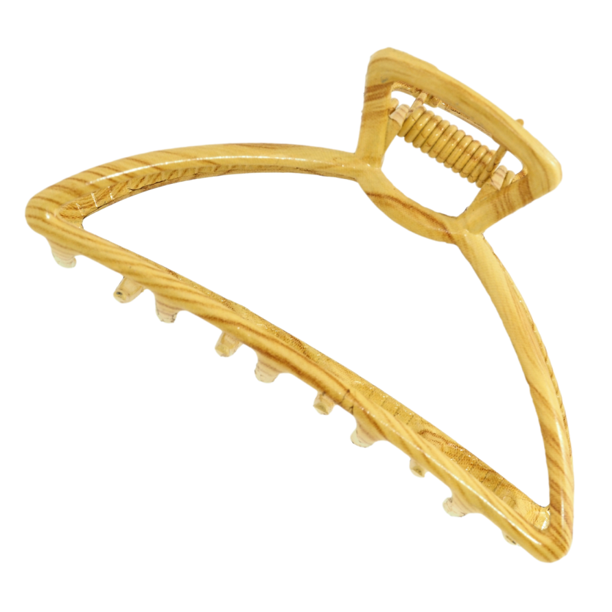 Краб металлический Полумесяц узор под дерево длина 7.5см фото №1