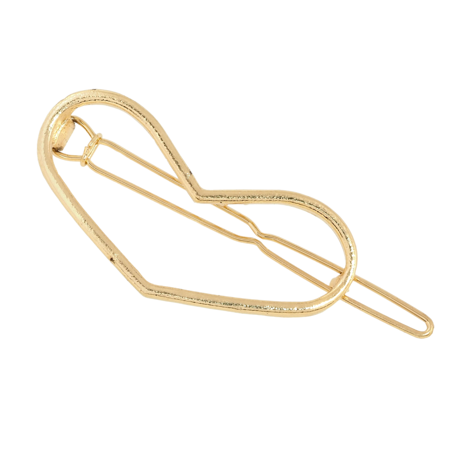 Заколка-затискач Серце довжина 5см фото №1