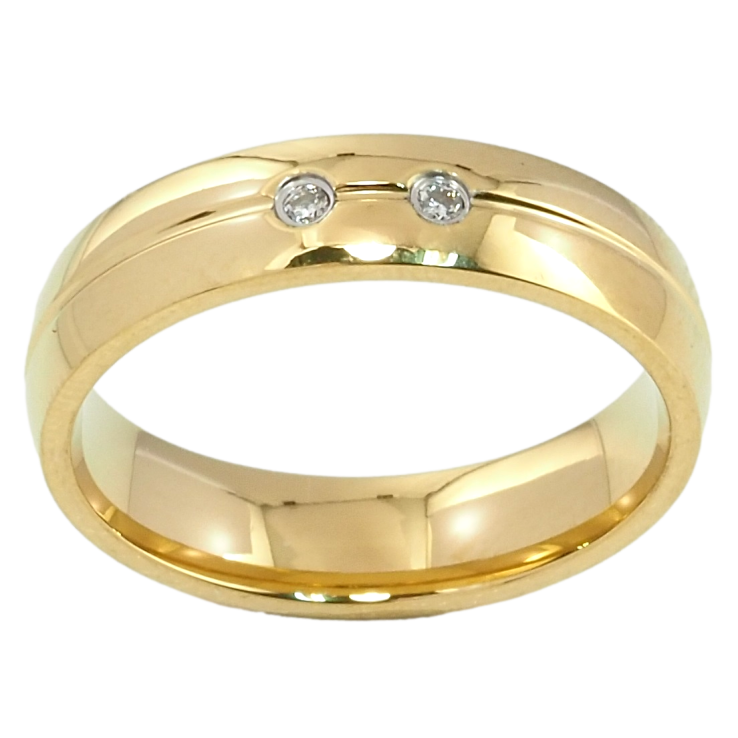 Каблучка Xuping TTM Stainless Steel Колір 14К Обручка, вставки цирконію, ш. 5мм фото №3