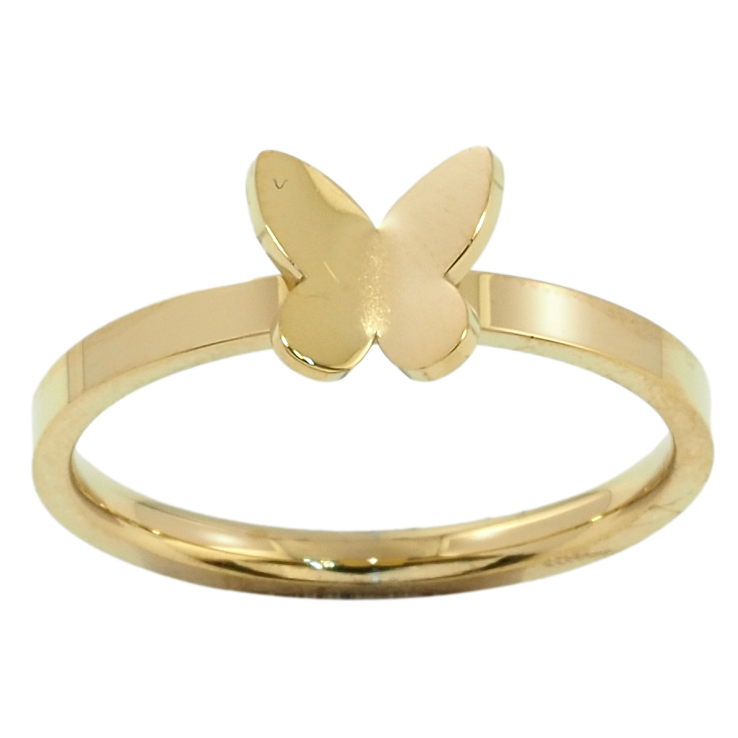 Каблучка Xuping TTM Stainless Steel Колір 14К Метелик фото №14