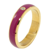 Каблучка Xuping TTM Stainless Steel Колір 14К Пофарбовані вишневою емаллю, ш. 4.5мм фото №2