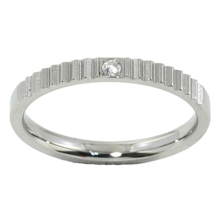 Каблучка Xuping TTM Stainless Steel Колір Родій Декоративний візерунок із кристалом фото №15