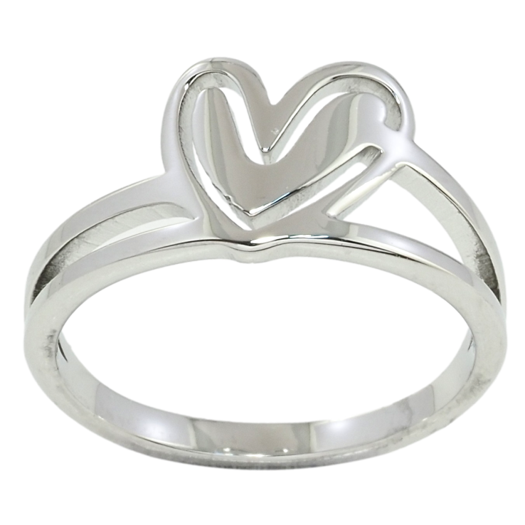 Каблучка Xuping TTM Stainless Steel Колір Родій Серце фото №14