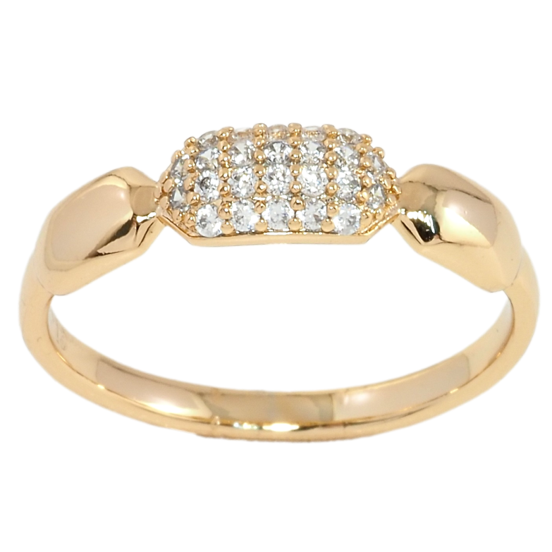 Кольцо Xuping Позолота 18K Инкрустация цирконием фото №1