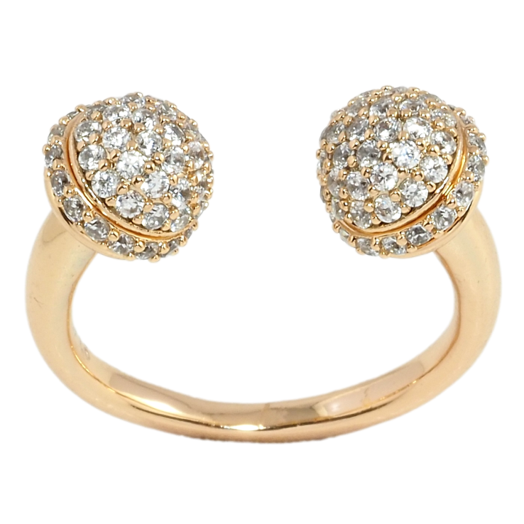 Кольцо Xuping Позолота 18K Инкрустация цирконием фото №20