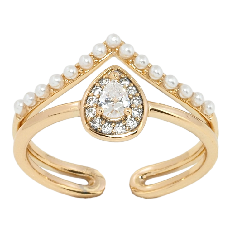 Кольцо Xuping Позолота 18K Изящность фото №5