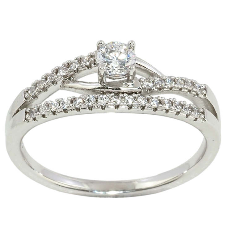 Каблучка Xuping Родій Інкрустація цирконієм фото №19