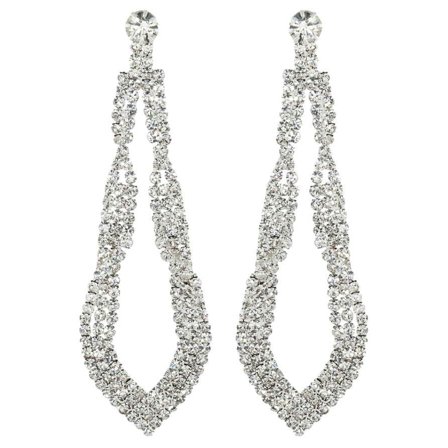 Сережки пусети Підвіски зі стразами фото №1 Сережки пусети Підвіски зі стразами фото №1