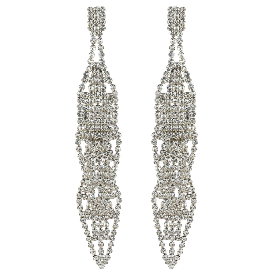 Сережки пусети Декоративні підвіски зі стразами фото №1 Сережки пусети Декоративні підвіски зі стразами фото №1