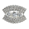Каблучка Декоративний візерунок зі стразами вільний розмір фото №2 Каблучка Декоративний візерунок зі стразами вільний розмір фото №2