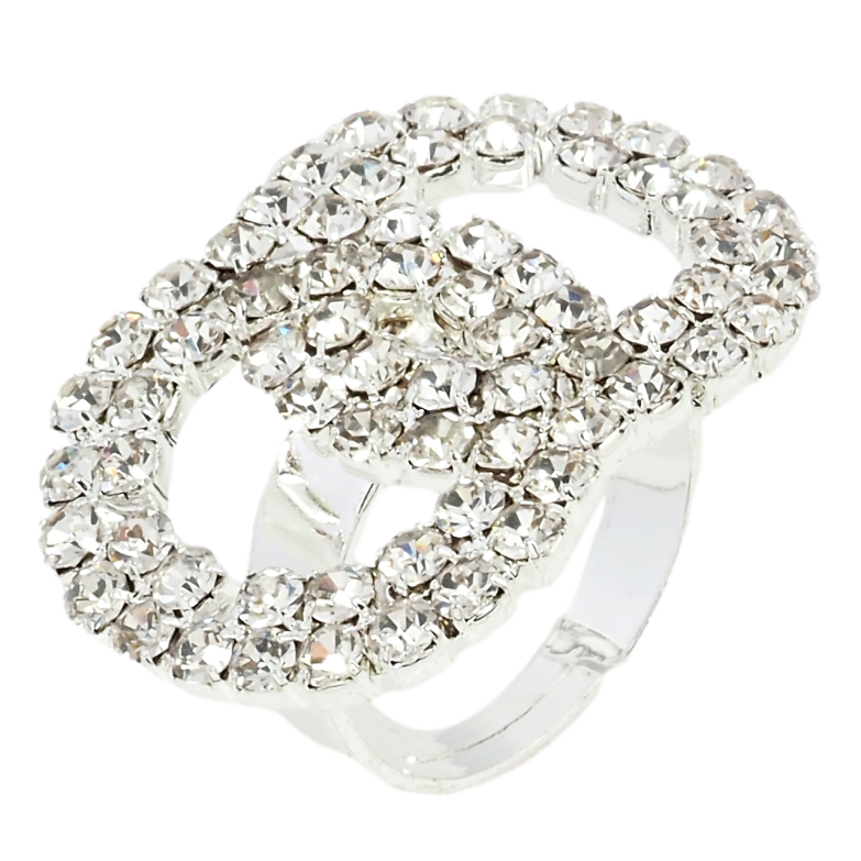 Каблучка Кола зі стразами вільний розмір фото №19