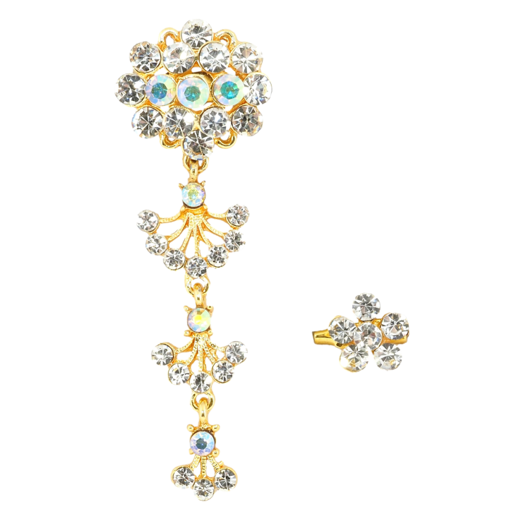 Брошь Две броши со стразами фото №17