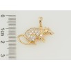 Кулон Xuping Позолота 18K Пацюк для ланцюжка до 5мм фото №2