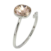 Кольцо Xuping цвет Родий с кр-ми Swarovski Кристалл Light Peach с кристаллами фото №2