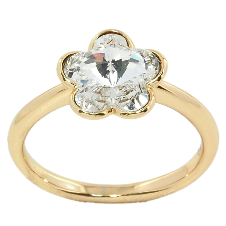 Кольцо Xuping цвет 18K с кристаллами Swarovski Цветок фото №11