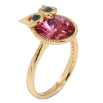 Кольцо Xuping цвет 18K с кристаллами Swarovski Сова кристалл Rose фото №2