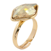 Кольцо Xuping цвет 18K с кристаллами Swarovski Крупный Граненый Кристалл Topaz, 21х14мм фото №2