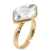 Кольцо Xuping цвет 18K с кристаллами Swarovski Крупный Граненый Кристалл Clear, 21х14мм фото №2