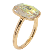 Кольцо Xuping цвет 18K с кристаллами Swarovski Кристалл Light Topaz,15х12мм фото №2