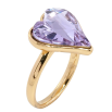 Кольцо Xuping цвет 18K с кр-ми Swarovski Кристальное сердце Tanzanite фото №2