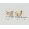 Сережки Xuping Позолота 18K кафи Love фото №2
