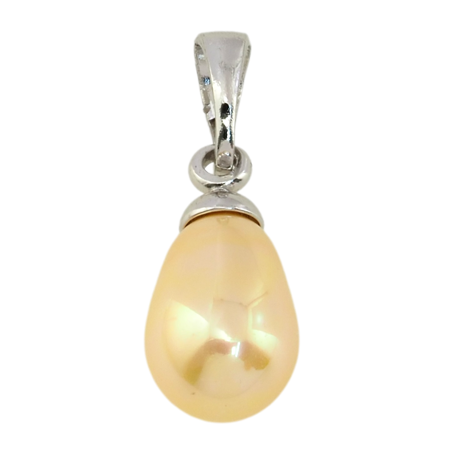 Кулон Xuping Родій Жовта крапелька для ланцюжка до 5 мм фото №1