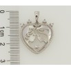 Кулон Xuping Родій Серце із закоханими для ланцюжка до 5 мм фото №2