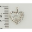 Кулон Xuping Родій Серце для ланцюжка до 5 мм фото №2