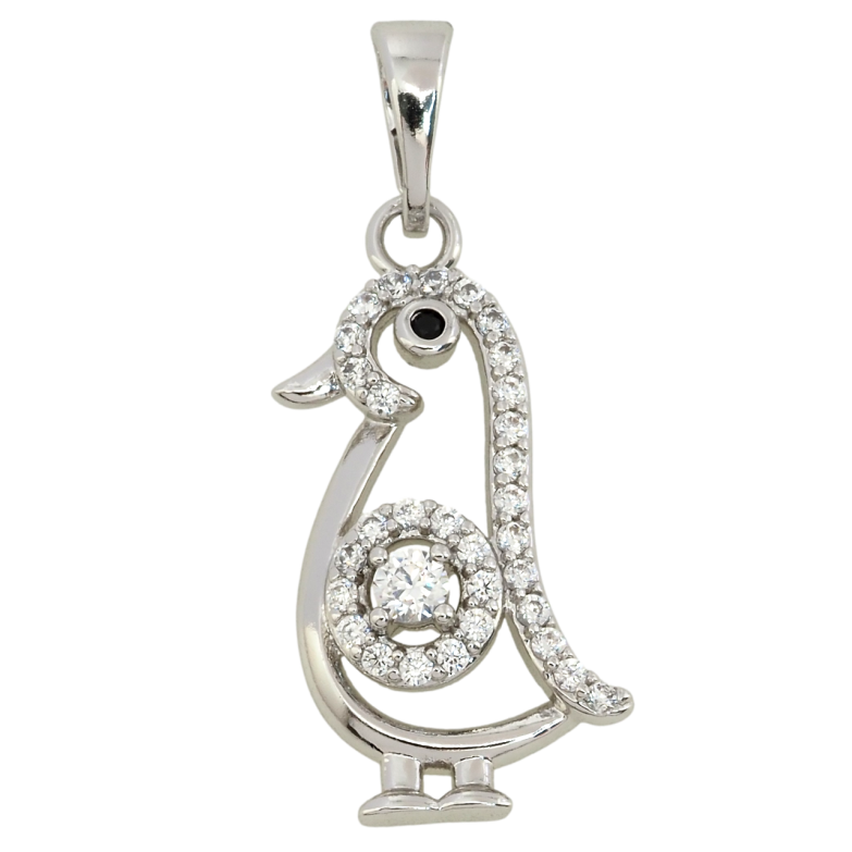 Кулон Xuping Родий Птичка для цепочки до 5мм фото №1