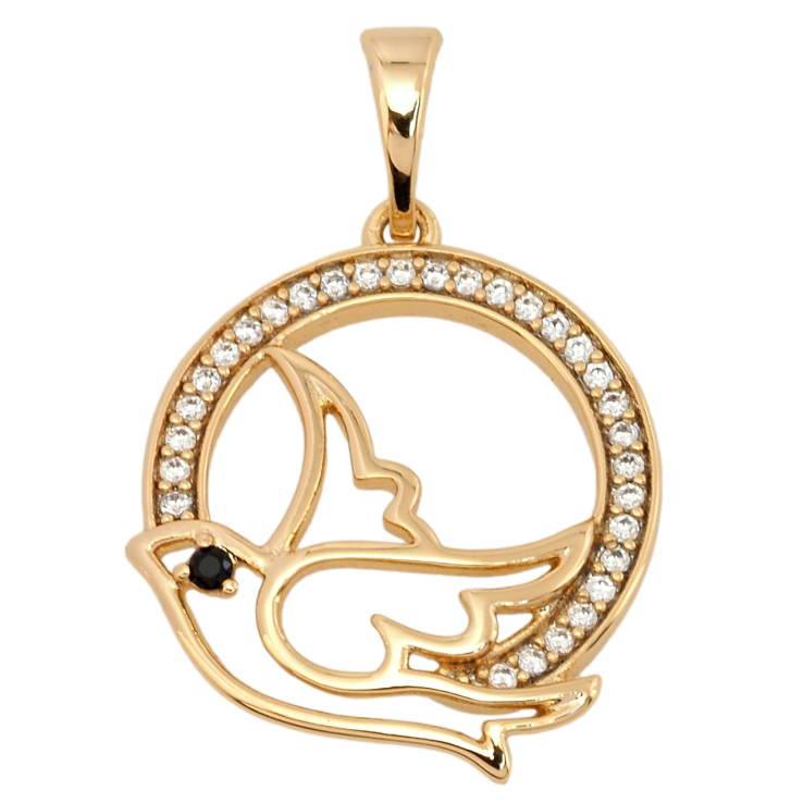 Кулон Xuping Позолота 18K Ластівка для ланцюжка до 5мм фото №23