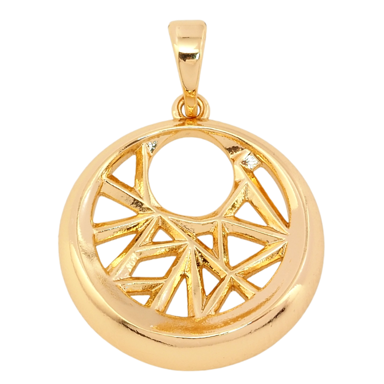 Кулон Xuping Позолота 18K Декоративний різьблений візерунок для ланцюжка до 5мм фото №6