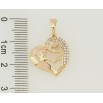 Кулон Xuping Позолота 18K Декоративное сердечко с цирконием для цепочки до 5мм фото №2