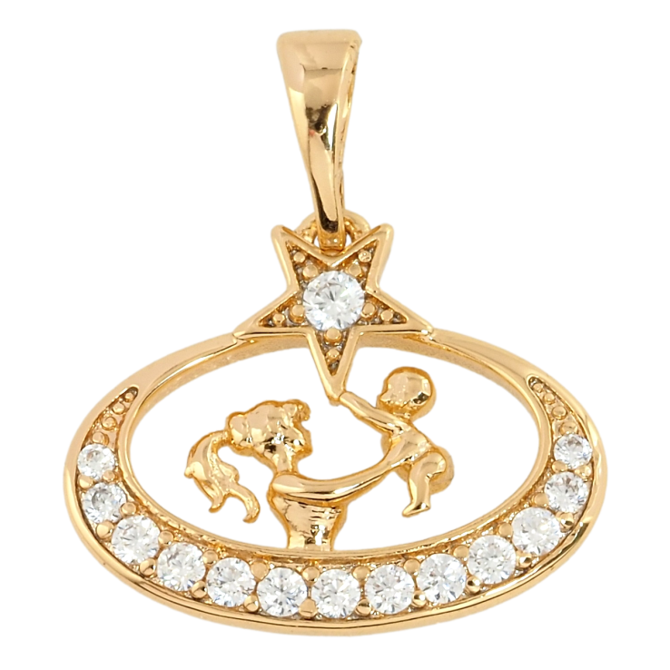 Кулон Xuping Позолота 18K Радість материнства для ланцюжка до 5мм фото №10 Кулон Xuping Позолота 18K Радість материнства для ланцюжка до 5мм фото №10