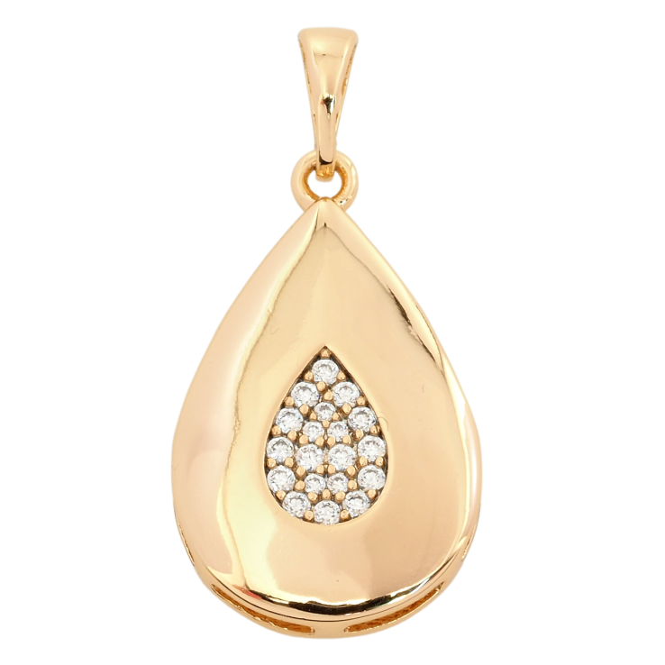 Кулон Xuping Позолота 18K Крапелька з цирконієм для ланцюжка до 5мм фото №14