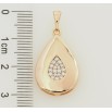 Кулон Xuping Позолота 18K Крапелька з цирконієм для ланцюжка до 5мм фото №2