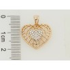 Кулон Xuping Позолота 18K Різне серце з цирконієм для ланцюжка до 3 мм фото №2