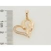 Кулон Xuping Позолота 18K Серце з цирконієм для ланцюжка до 5мм фото №2